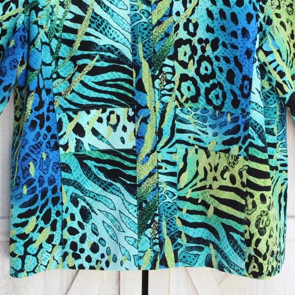 A La Carte Womens Colorful  Full Zip Jacket L - Picture 3 of 12